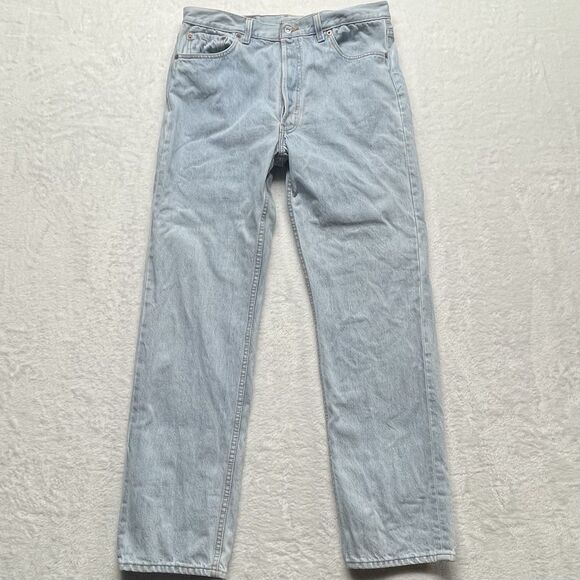 Vintage 501 Levis Jeans Denim Men’s 32”x31” Button Fly USA 1991 Light Wash - Picture 1 of 12